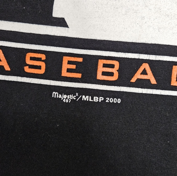 Vintage 2000 Majestic Authentic Collection MLB Baltimore Orioles Mens XL T-shirt - Picture 3 of 8